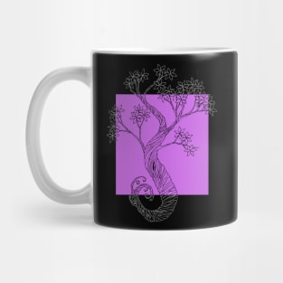 Purple Square Ink Tree Mug